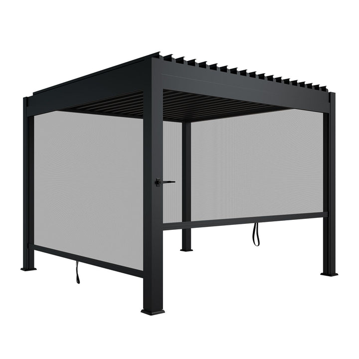 Lamellendach Tahiti 3 x 3 m inkl. 2x Seitenwand 3 m