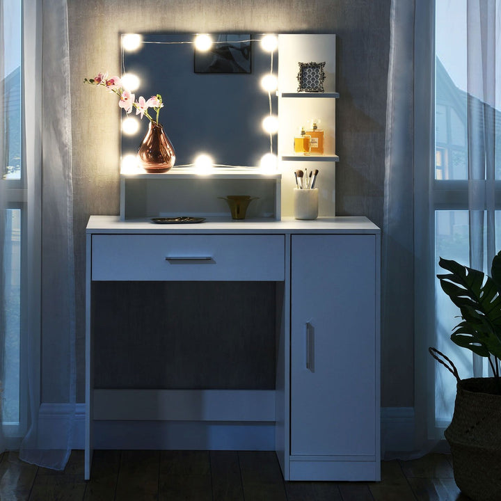 Schminktisch Zoey mit LED Beleuchtung