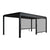 Lamellendach Tahiti 3 x 5,9 m inkl. 2x Seitenwand 3 m