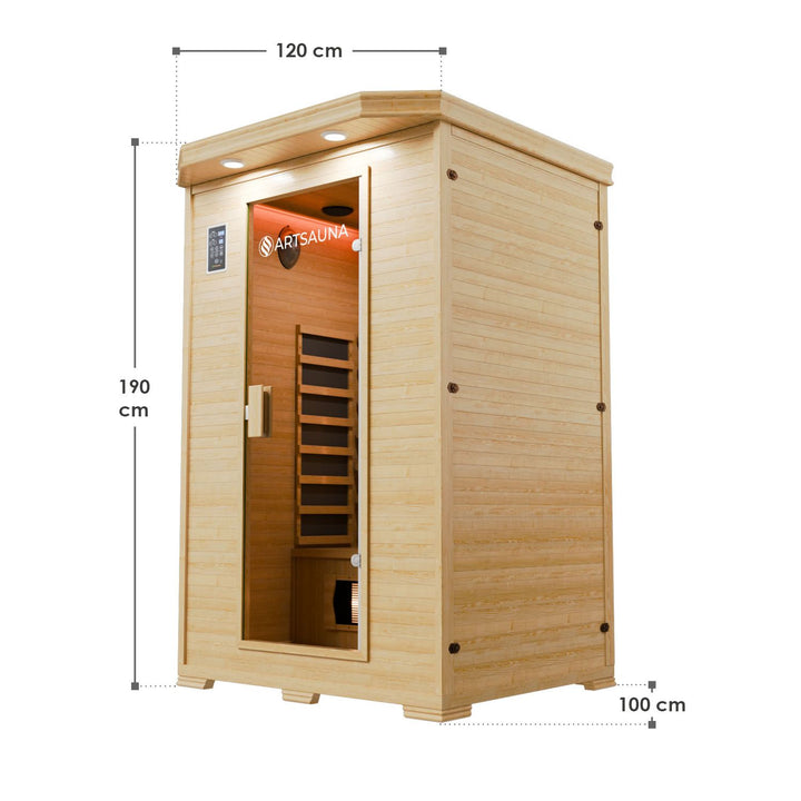 Sauna infrarouge Oslo avec système de chauffage triplex