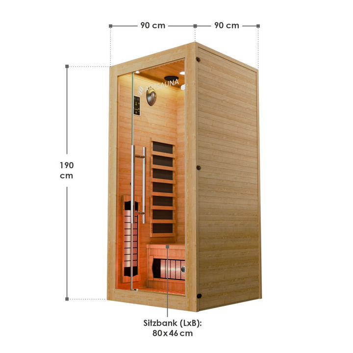Sauna infrarouge Kiruna 90 Premium